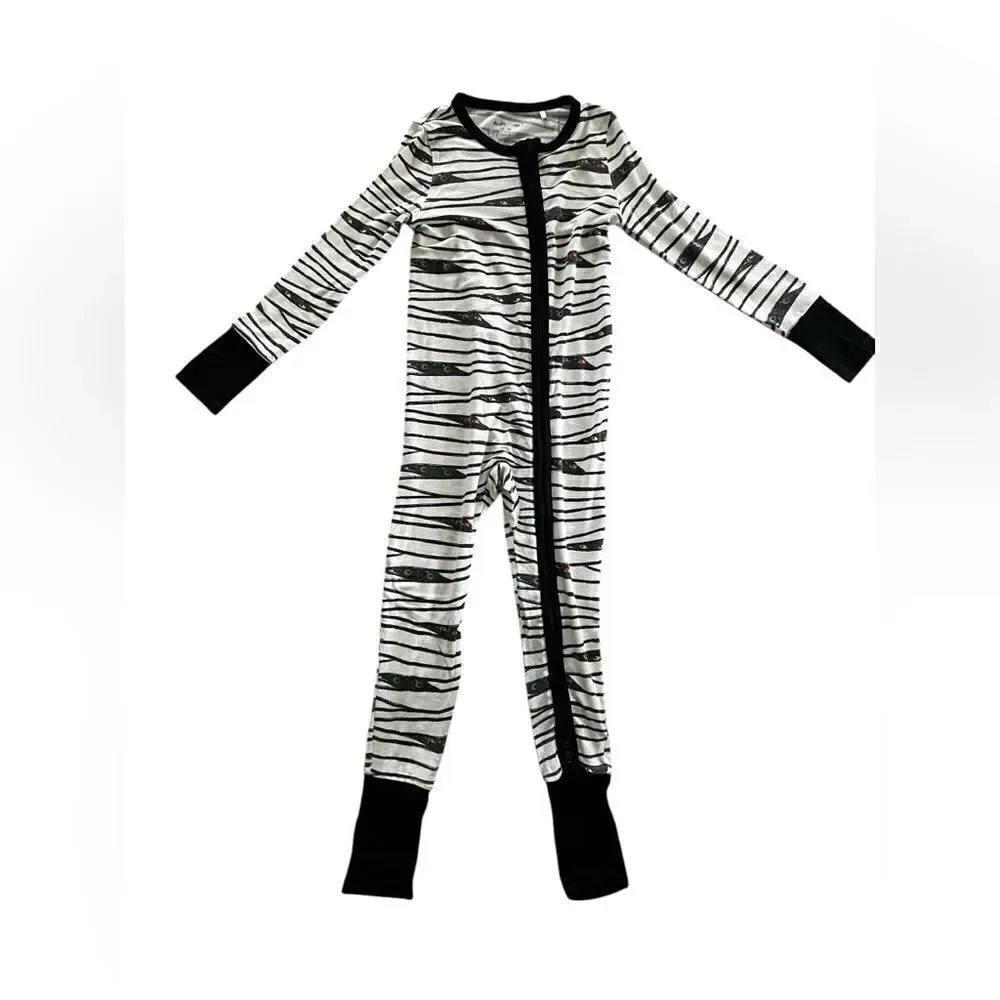 Angel Dear Two-way Zippered Footie Zebra